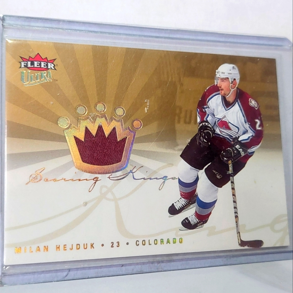 Milan Hejduk Fleer Ultra Uniformity Game-Used Hockey Card Canadiens 2005/06
